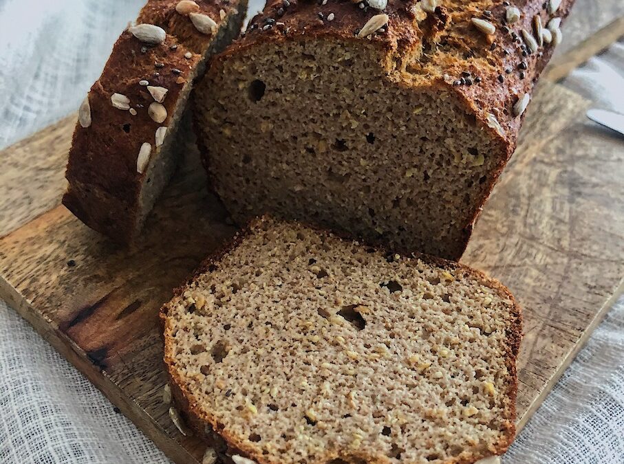 Pan de molde sin gluten y sin lácteos (dieta cetogénica)